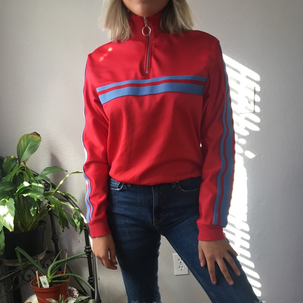 Topshop track top